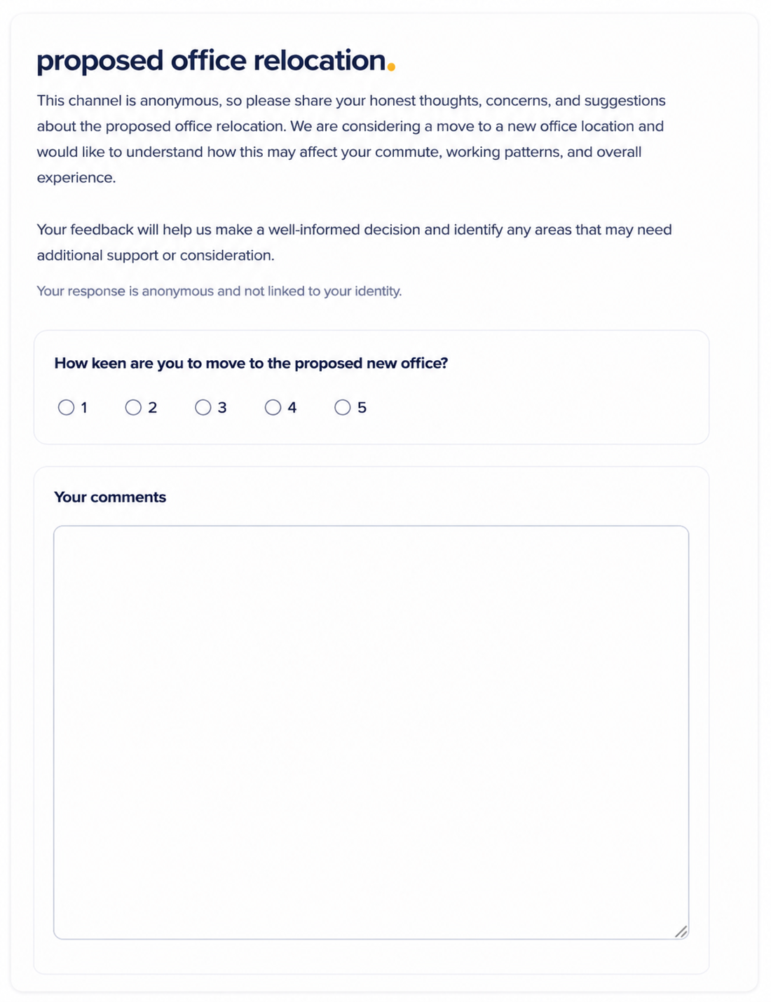 Building a custom feedback channel in clearVoice